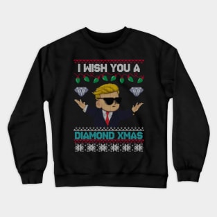 Diamond Hands - Ugly Xmas Sweater Crewneck Sweatshirt
